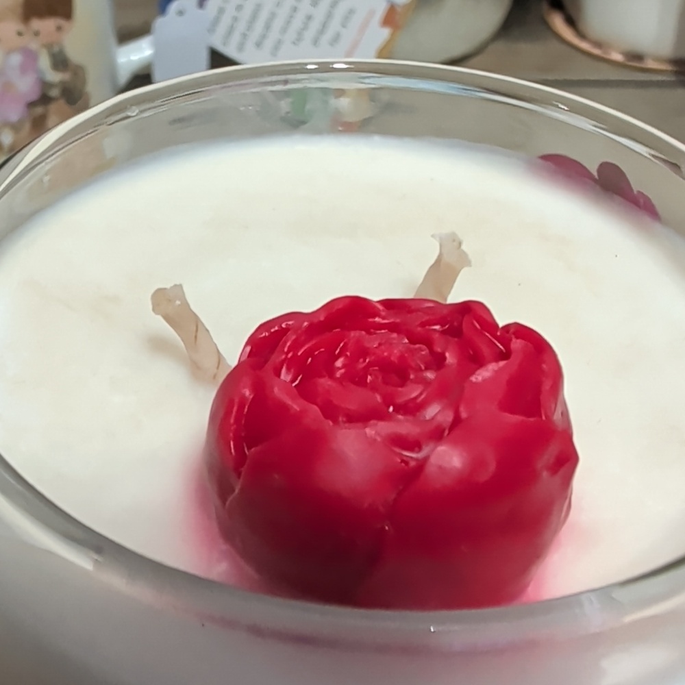 Vanilla Chai  XL Hand Painted ,Hand Crafted 100% Soy Candle In Brandy Sniffer. - Picture 5 of 10